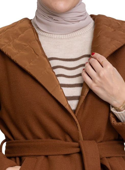 Wood Feather Double Face Jacket - Khotwh